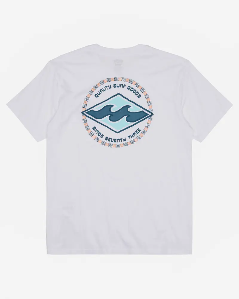 Billabong Rotor Diamond Graphic Tee In White 1