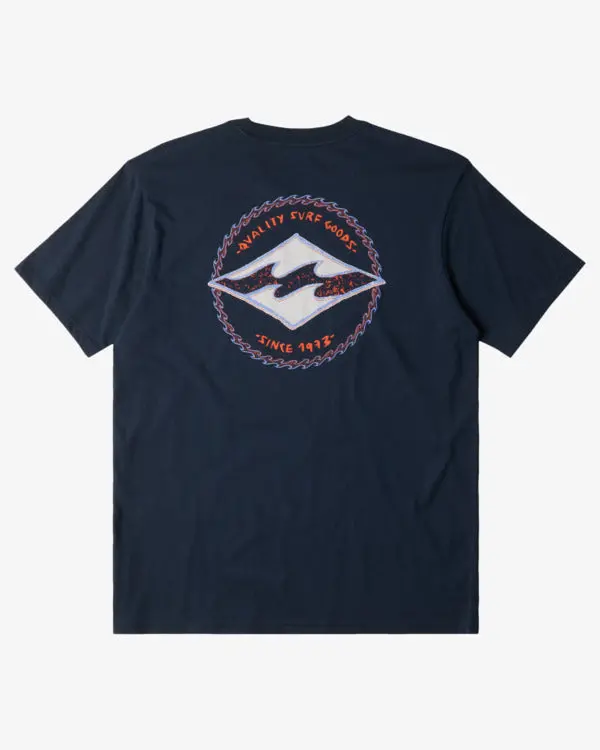 Billabong Rotor Diamond Logo Tee In Navy 1