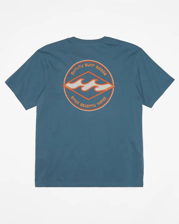 Billabong Rotor Diamond Vintage Indigo T-Shirt 1