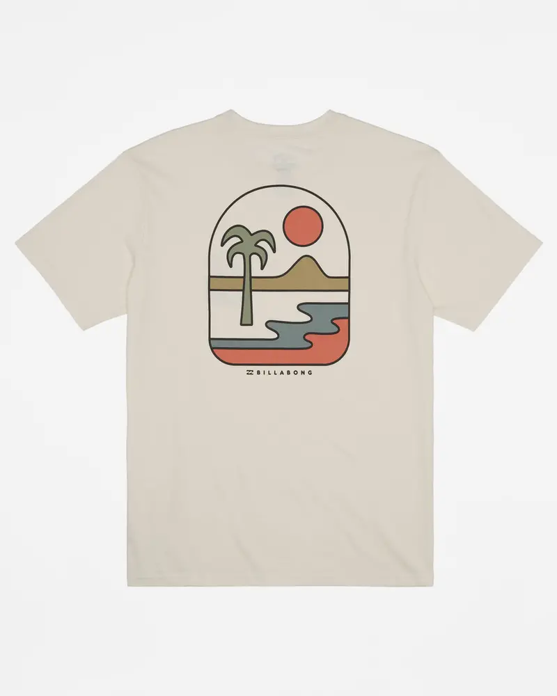 Billabong Sands Minimalist Off-White Tee 1
