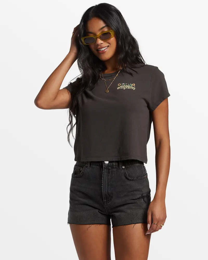 Billabong Season Of The Sun Black Graphic T-Shirt 1