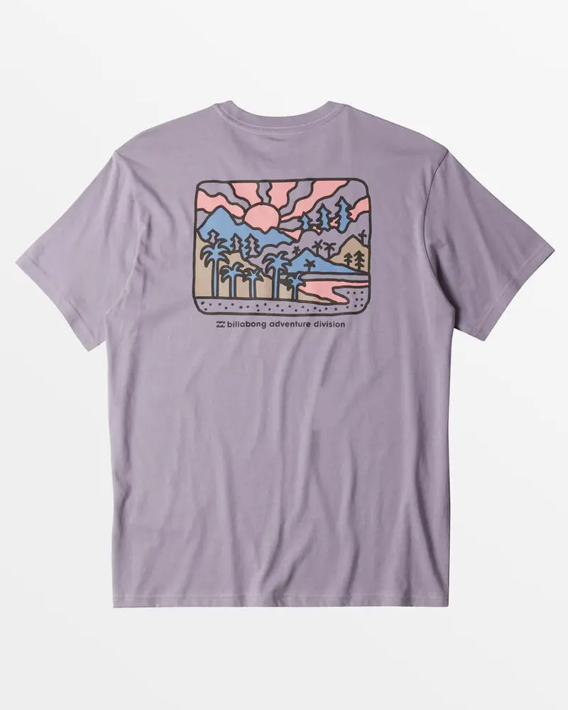 Billabong Shine Graphic Tee In Purple Ash 1