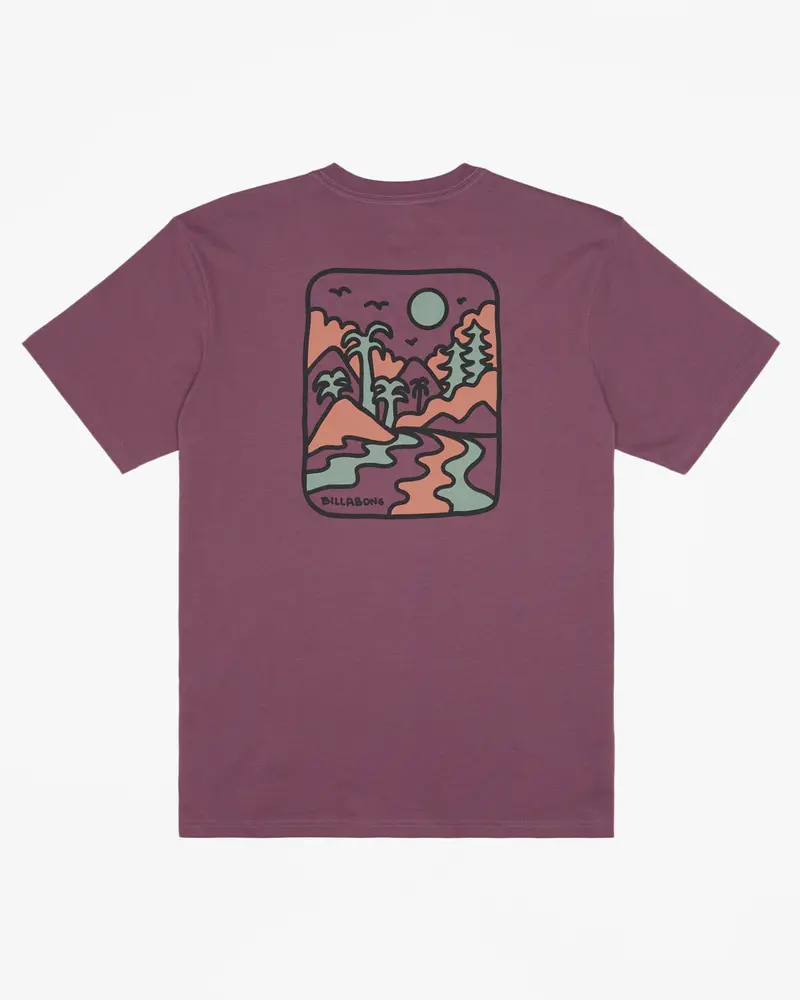 Billabong Shine Graphic Tee – Plum Purple 1