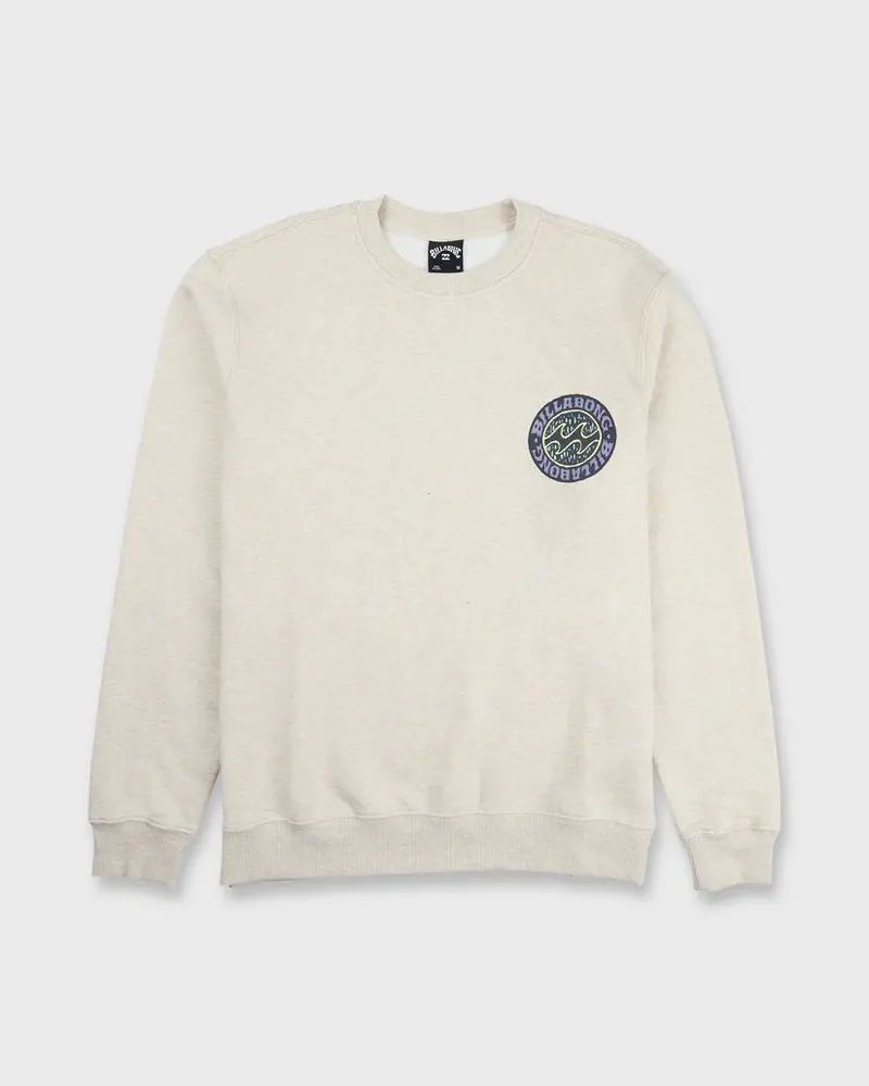 Billabong Short Sands Crewneck Sweatshirt – Oatmeal Heather 1