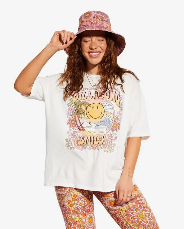 Billabong Smiley True Boy Short-Sleeve Tee In Salt Crystal 1