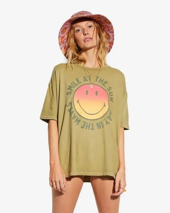 Billabong Smiley True Boy Short-Sleeve Tee In Split Pea 1