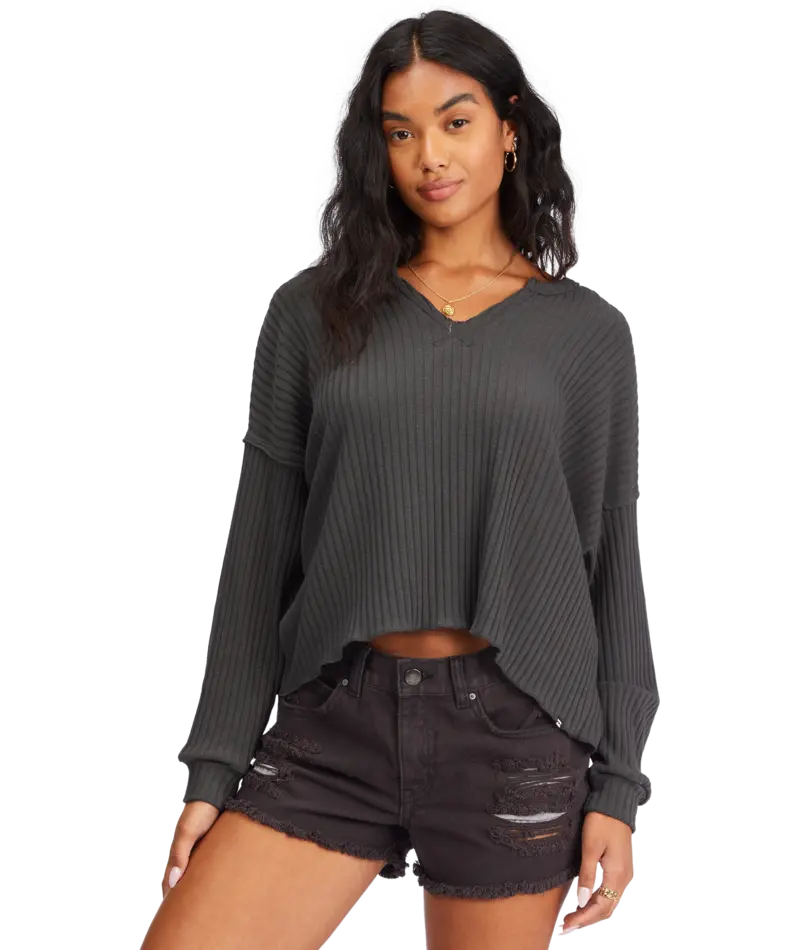 Billabong So Easy Long-Sleeve Shirt In Off-Black 1