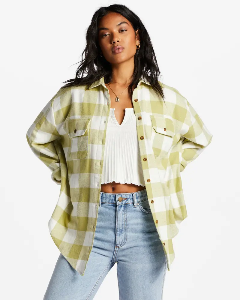 Billabong So Stoked Long-Sleeve Shirt In Willow 1