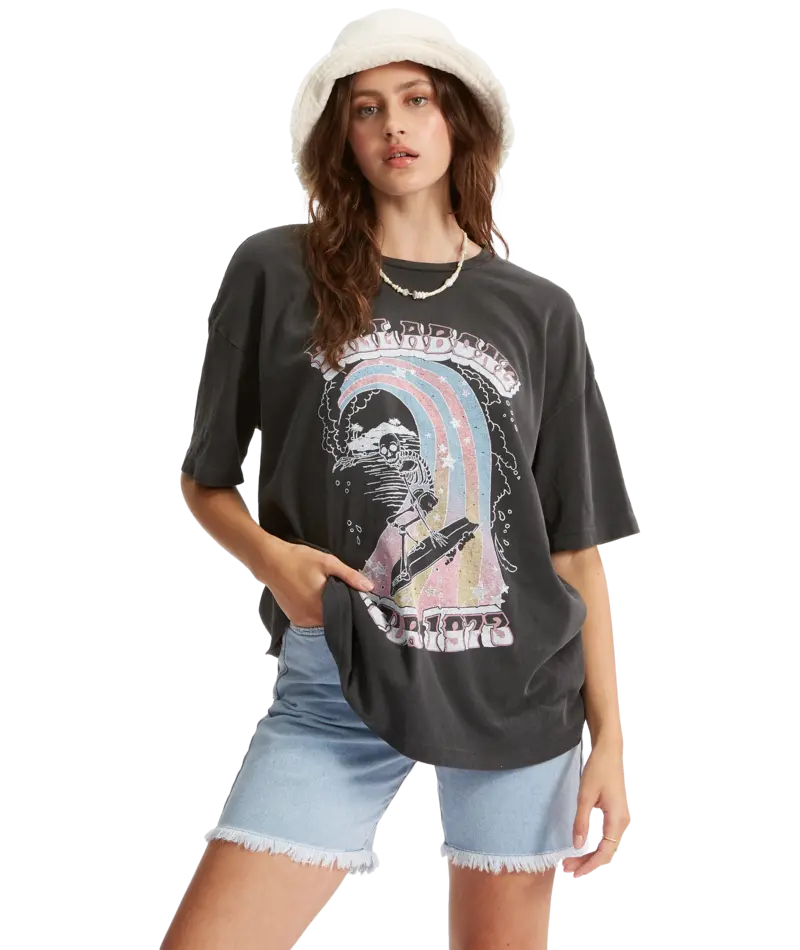 Billabong Summer Tour Short-Sleeve Tee In Off-Black 1