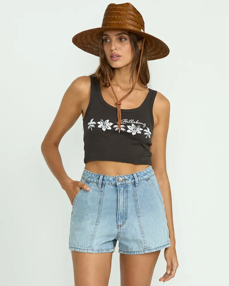 Billabong Sun Days Denim-Style Shorts In Indigo Rinse 1