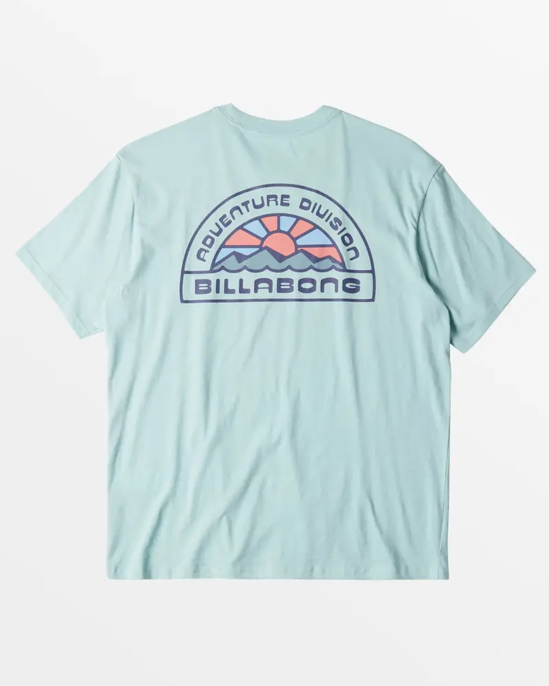 Billabong Sun Up Casual Tee In Sea Fog 1