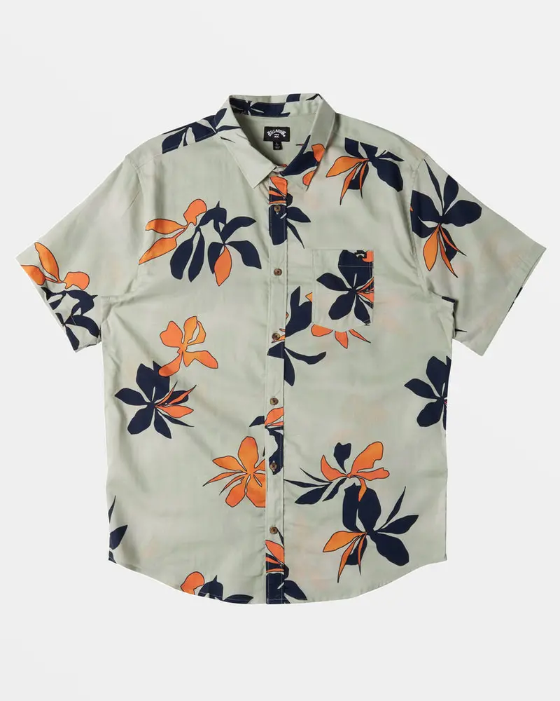 Billabong Sundays Button-Down Shirt For Boys – Seafoam Green 1