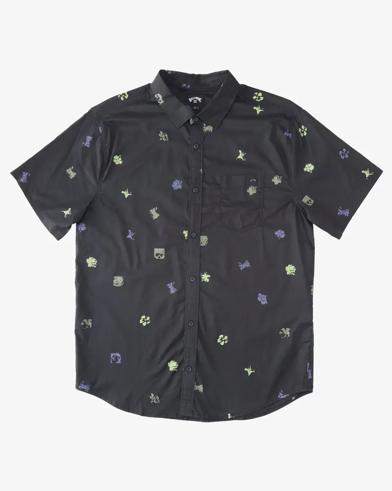 Billabong Sundays Mini Short-Sleeve Shirt In Black 1
