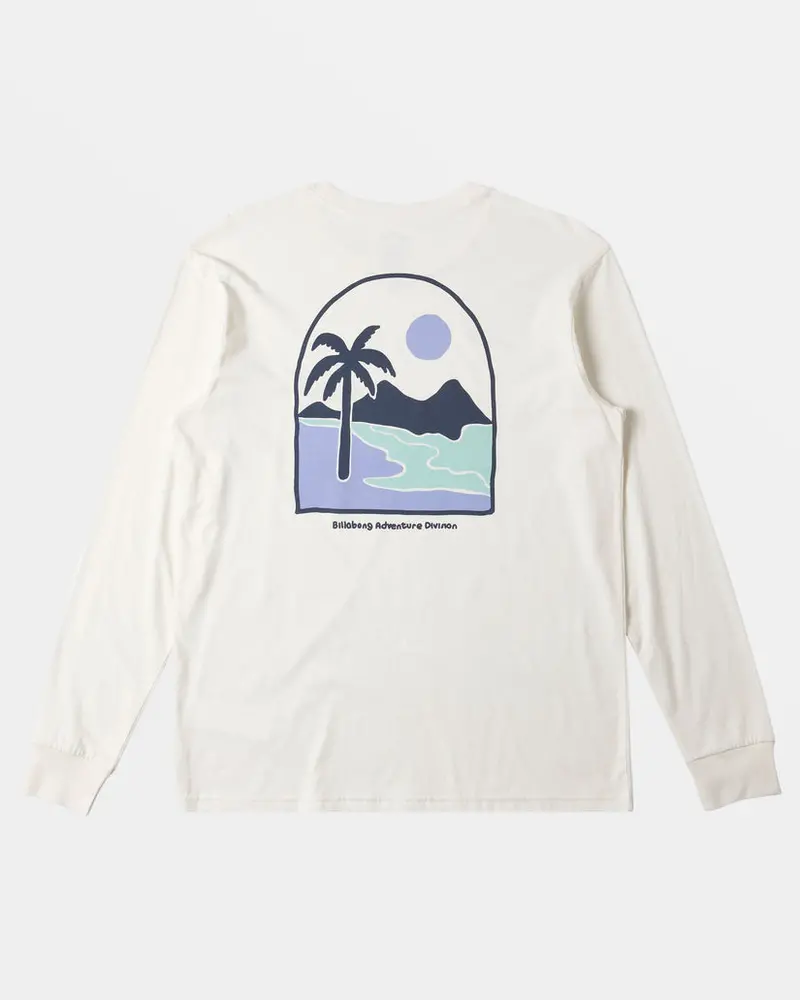 Billabong Sundown Long Sleeve Tee In Off-White 1