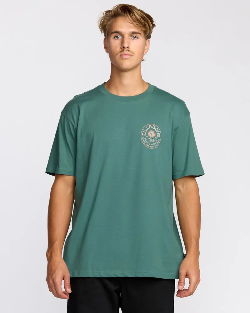 Billabong Sunny Days Premium Graphic Tee In Sage Green 1