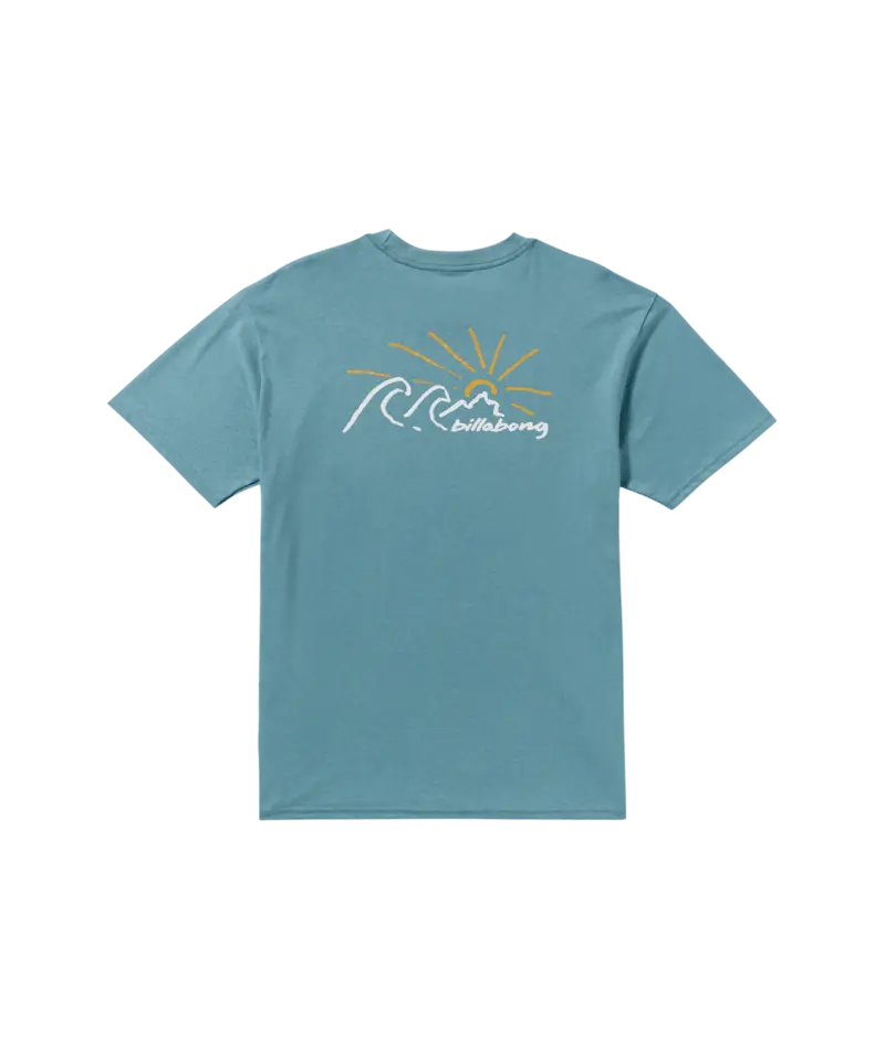 Billabong Sunrise Print T-Shirt – Grey Light 1
