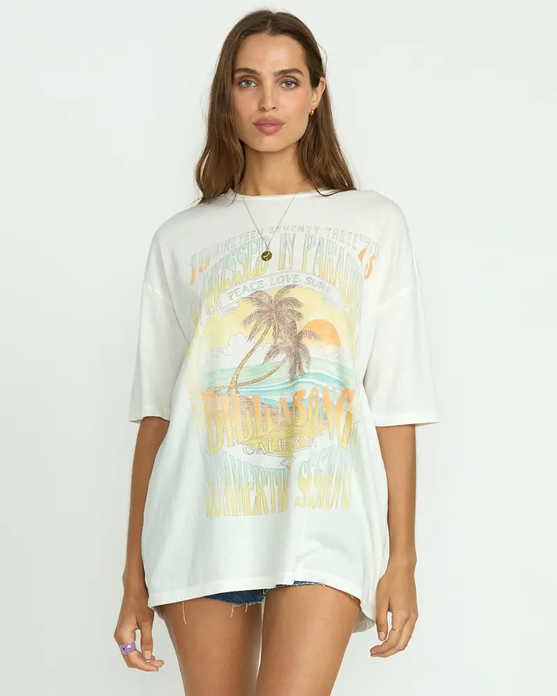 Billabong Sunset Mindset Tee – Salt Crystal Shade 1