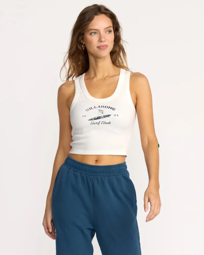 Billabong Sure Feelings Sleeveless Tank In Salt Crystal 1