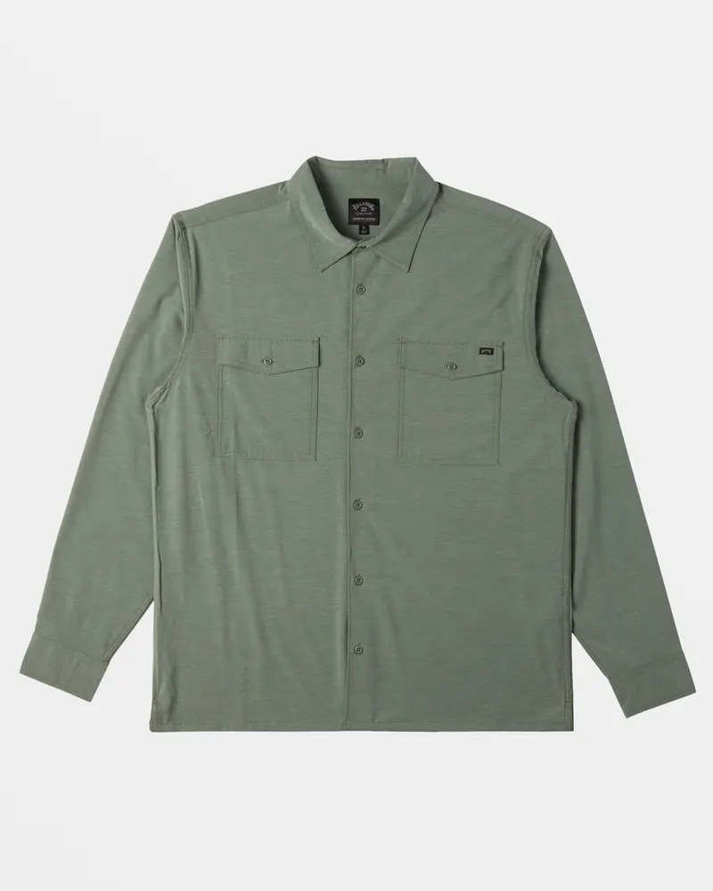 Billabong Surftrek Long-Sleeve Shirt – Fern Green 1
