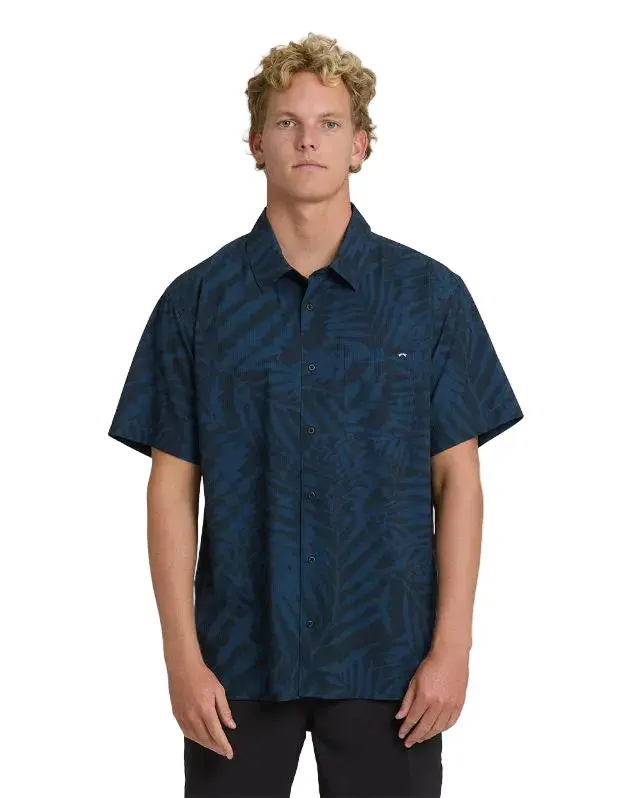 Billabong Surftrek Mid-Blue Perf Shirt 1