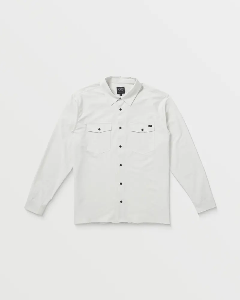 Billabong Surftrek Transit Long-Sleeve Shirt – Fog Grey 1