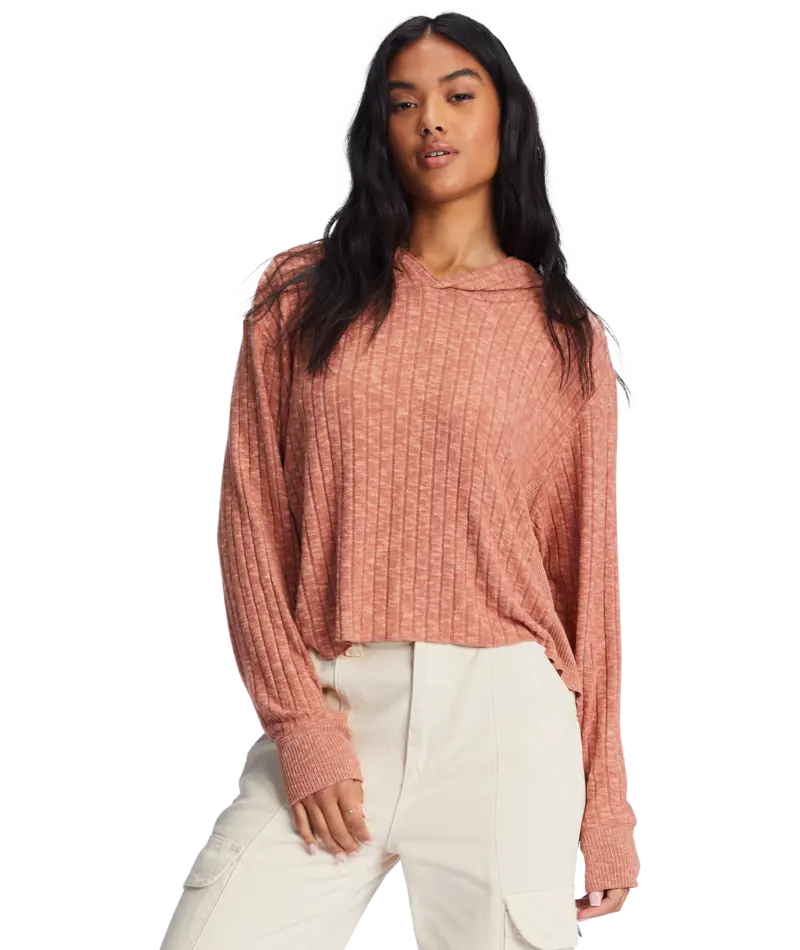 Billabong Sweet Chocolate Cozy Falls Long Sleeve Shirt 1