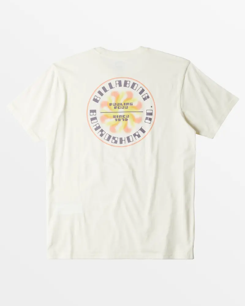 Billabong Swivel Crew Neck Tee In Off-White 1
