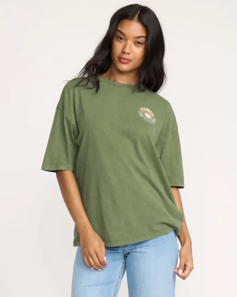 Billabong Take A Tour Graphic T-Shirt In Luv Army 1