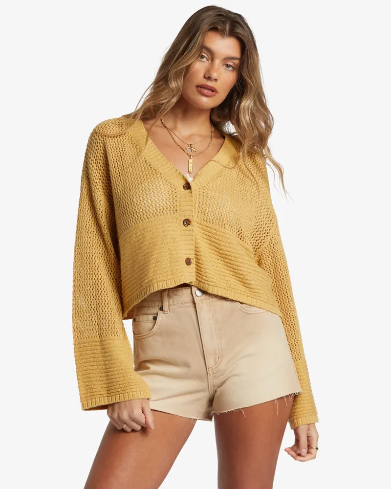 Billabong Tavi Cardigan Sweater – Hemp 2 Shade 1