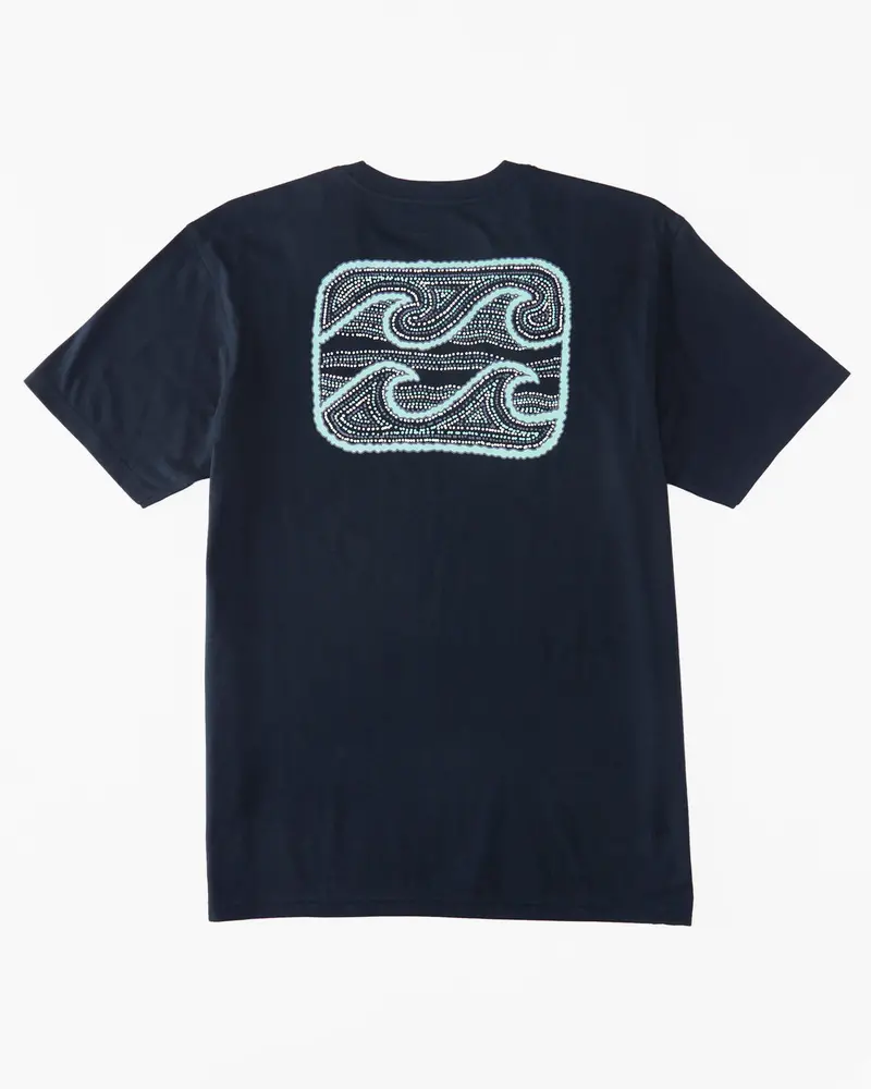Billabong Toddler Crayon Wave Graphic Tee – Navy 1