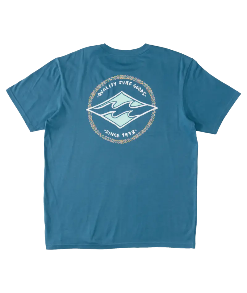 Billabong Toddler Rotor Diamond Graphic T-Shirt – Blue Lagoon 1