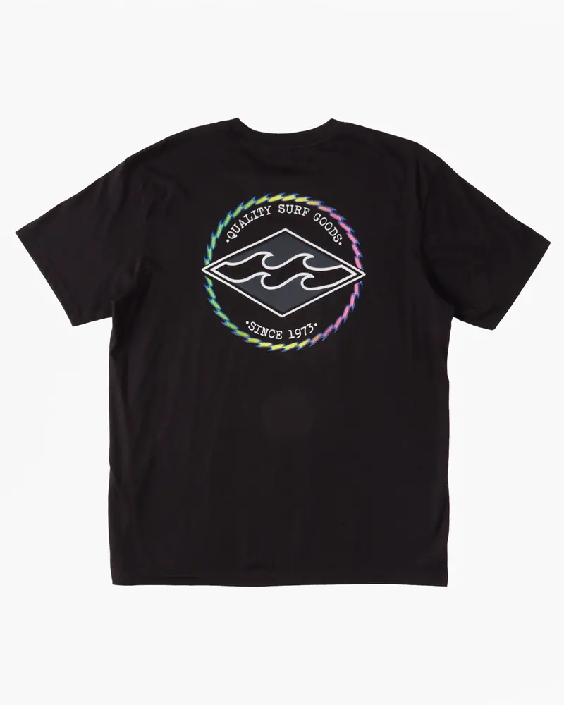Billabong Toddler Rotor Diamond Tee – Black 1
