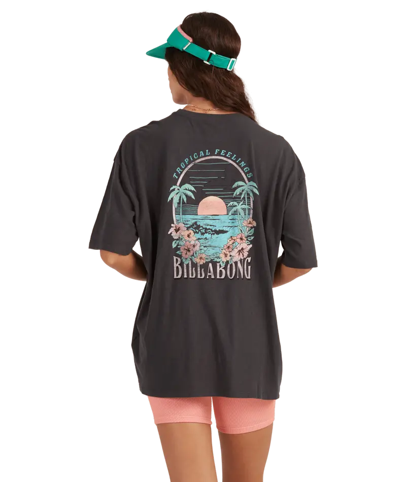 Billabong Tropical Feelings Off-Black Tee 1