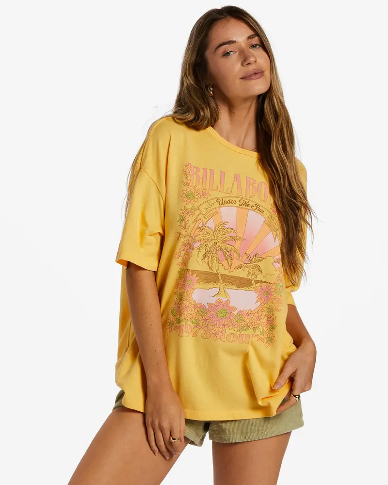 Billabong Under The Sun Short-Sleeve Tee In Paloma Pink 1