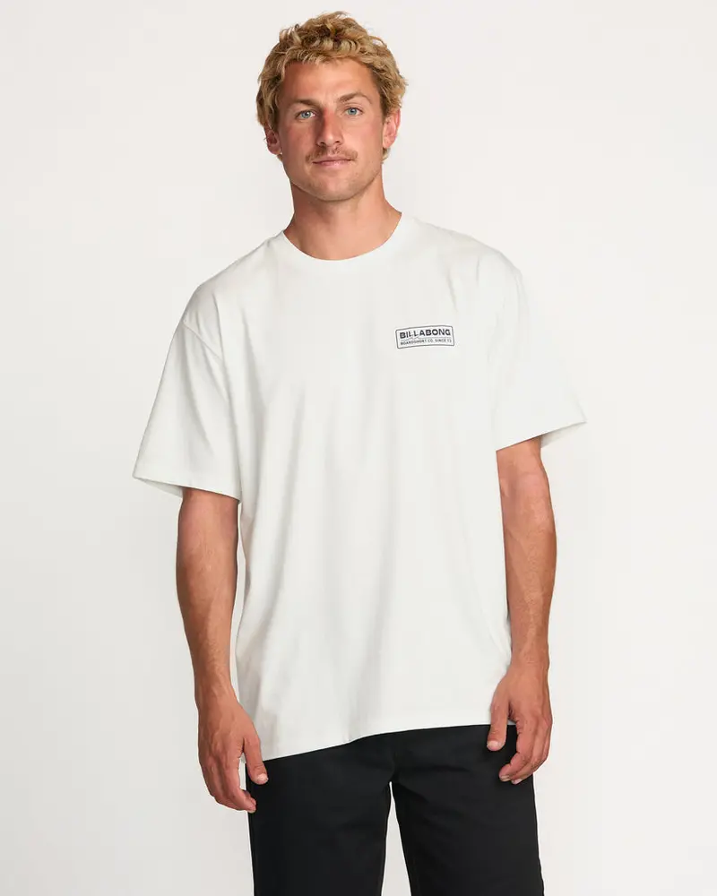 Billabong Walled Classic Fit T-Shirt – Off-White 1