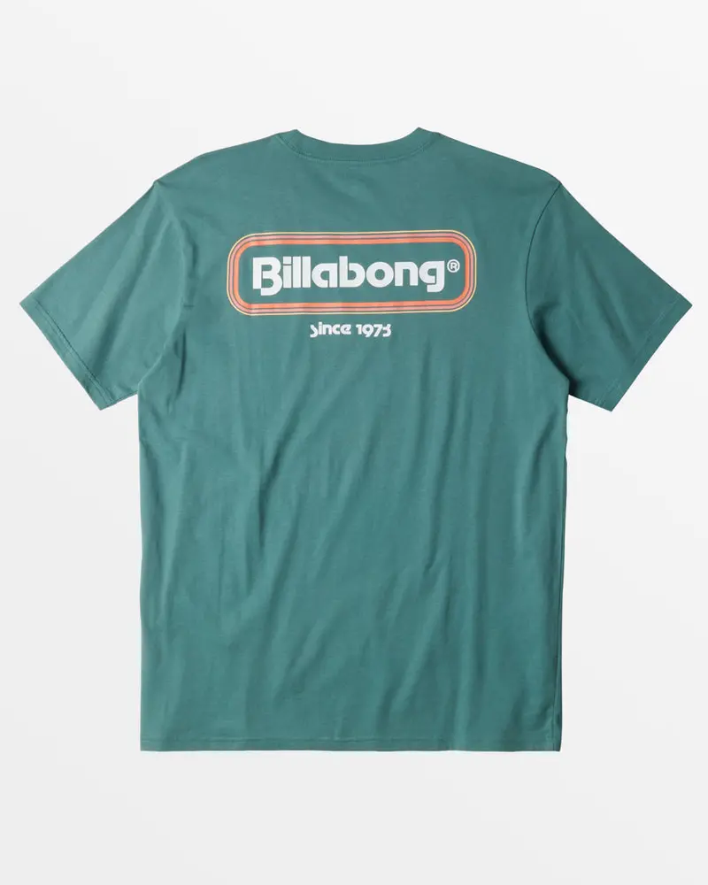 Billabong Walled Marine Green Graphic Tee 1