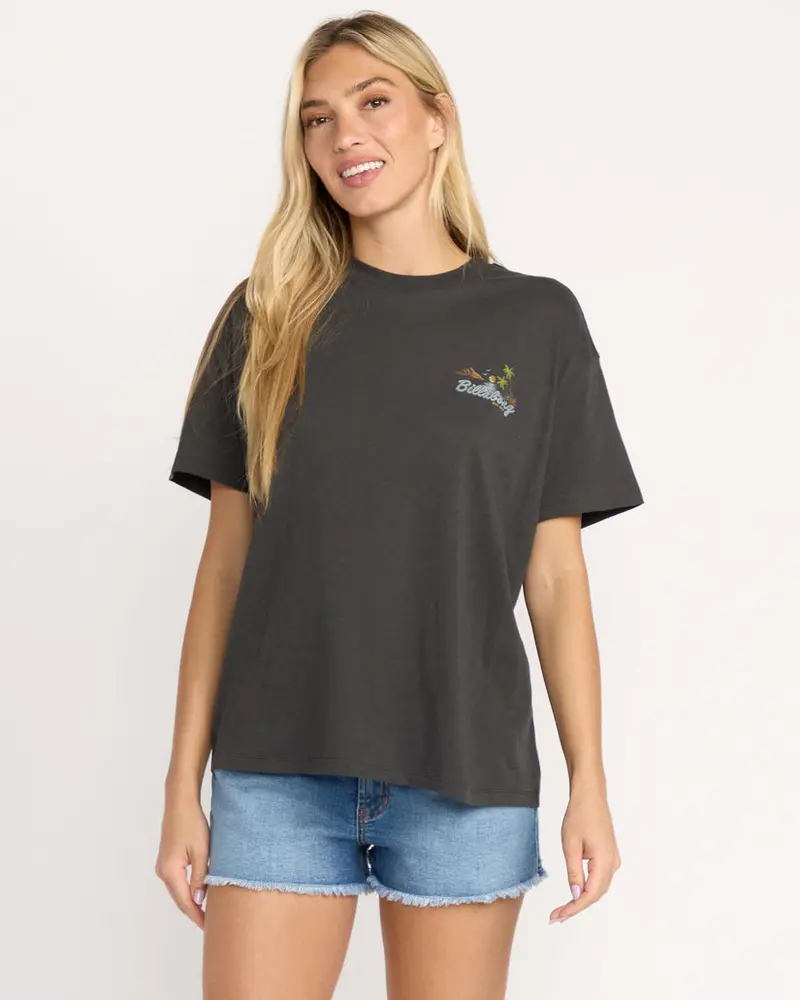 Billabong What A Vibe Relaxed Fit Tee – Off-Black 1