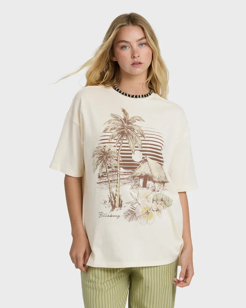Billabong Will Find Me Here Graphic Tee – White Cap 1