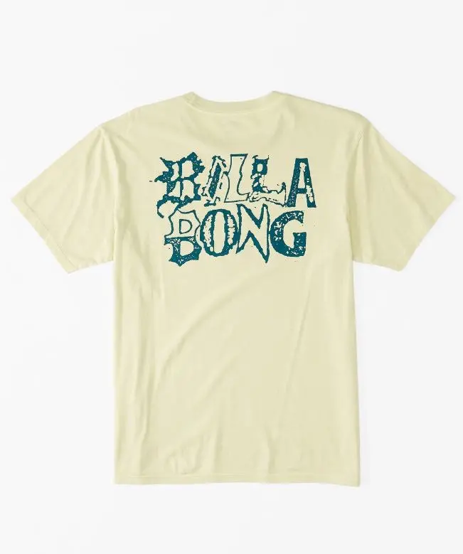 Billabong Worded Graphic Tee In Light Lime 1