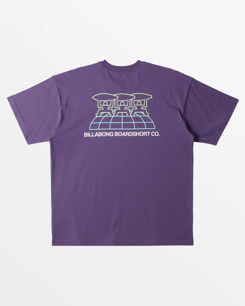Billabong Worldwide Original Graphic Tee – Deep Plum 1