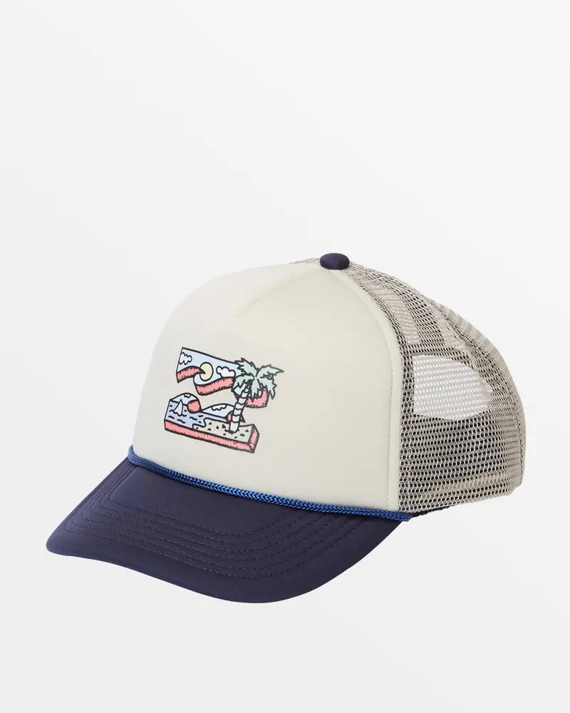 Billabong Youth Navy And Khaki Riot Trucker Cap 1