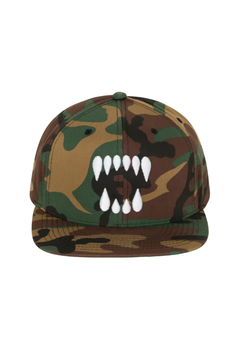 Blak Bear Team Snapback Hat In Jungle Camo 1