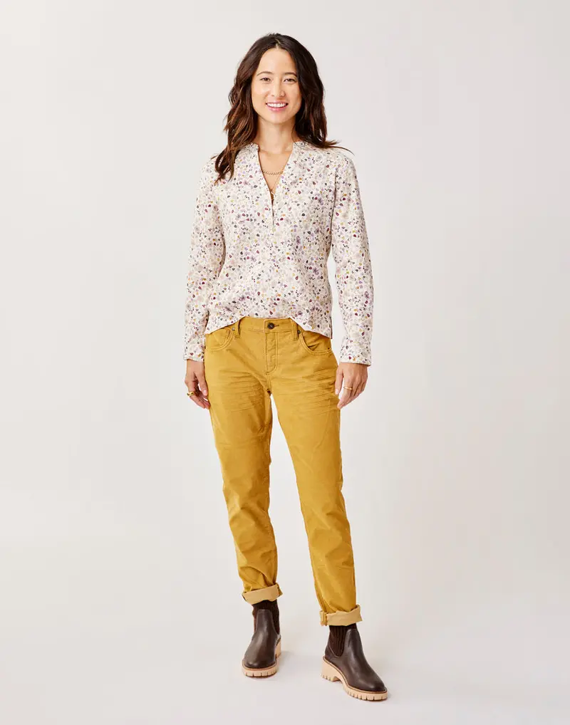 Carve Designs Carson Corduroy Pants In Warm Wood Tone 1