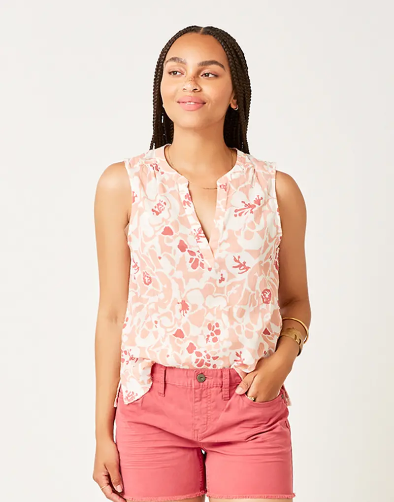 Carve Designs Dylan Cloud Orchard Ribbed Tank Top 1