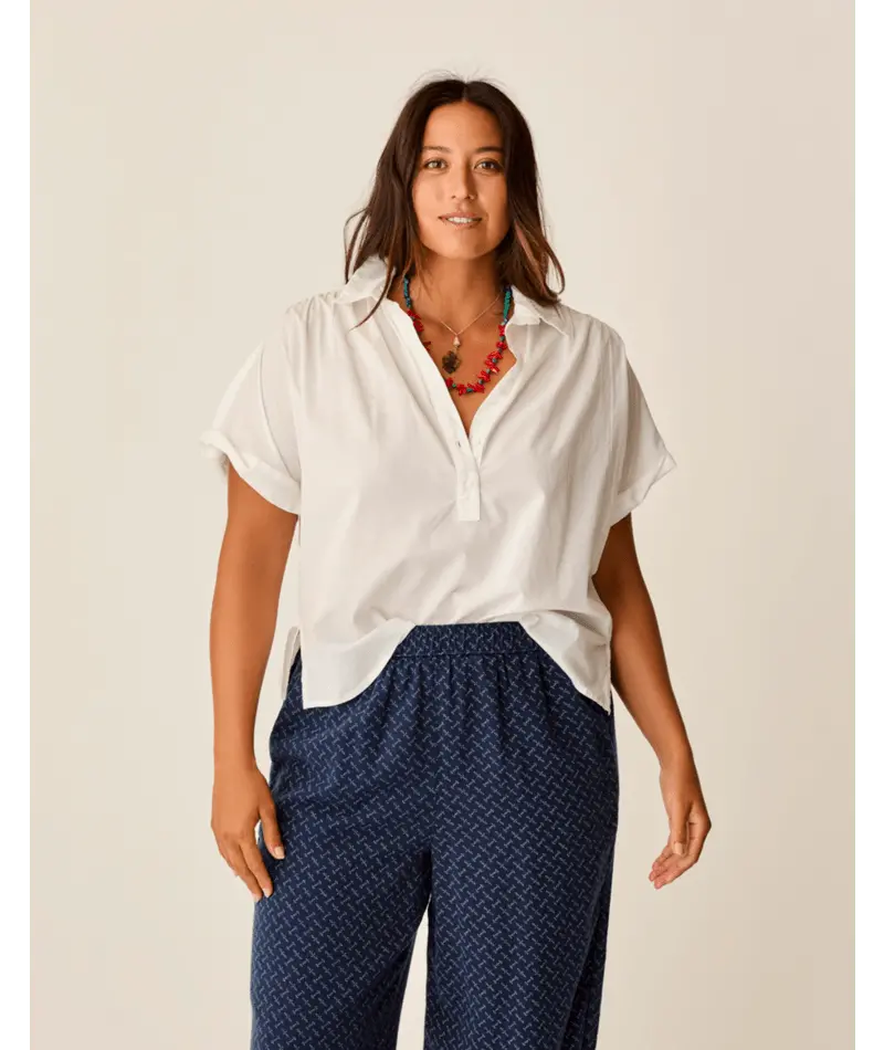 Carve Designs Elliott Voile Long-Sleeve Shirt – Cloud White 1
