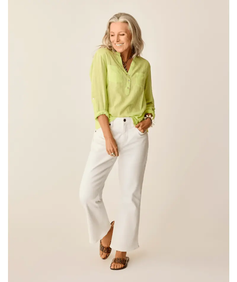 Carve Designs Limeade Dylan Textured Long-Sleeve Shirt 1