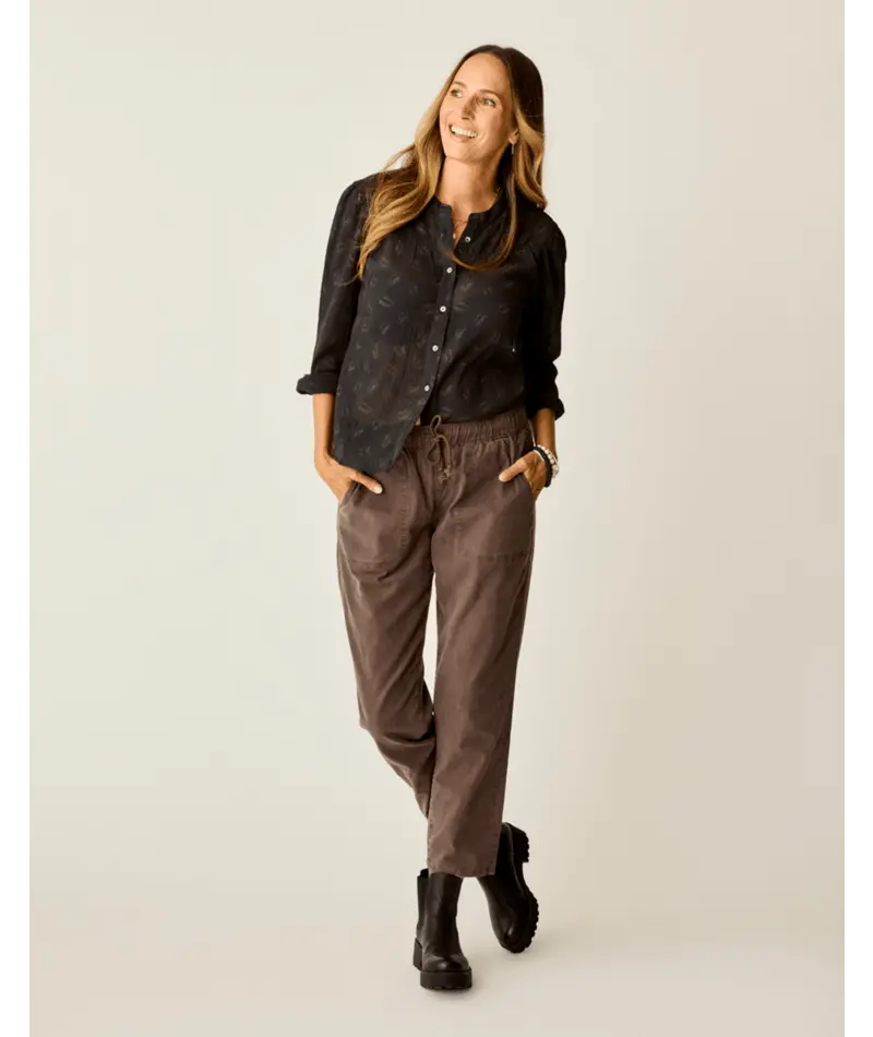 Carve Designs Zoe Twill Pants – Espresso 1