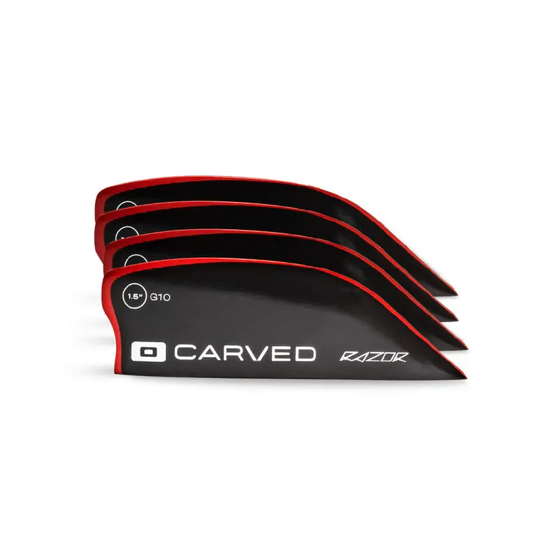 Carved Razor Tri-Fin Set – Thruster Configuration 1