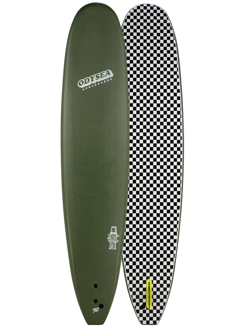 Catch Surf Odysea Plank Single-Fin Longboard – 9'0", Military Green (Size 24) 1