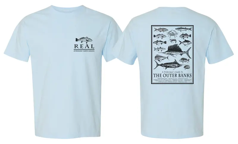 Chambray Fisherman’S Field Guide Short Sleeve Tee 1